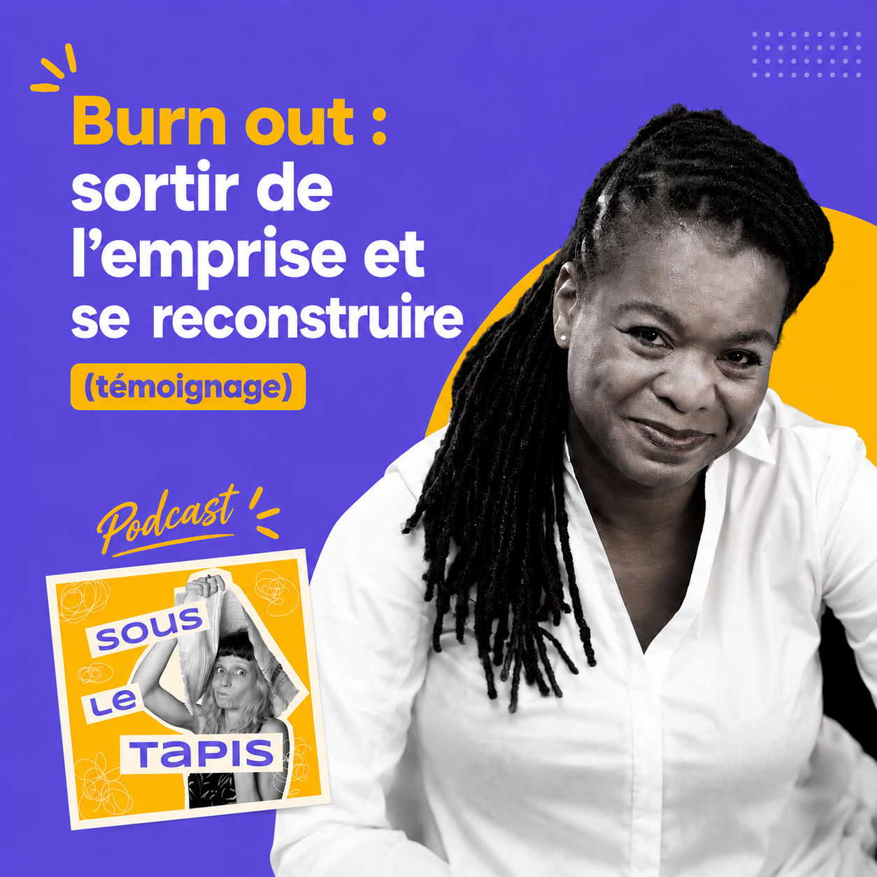 Le témoignage de Christie sur son burn out et sa reconstruction à écouter sur Spotify, Deezer, Apple Podcasts...